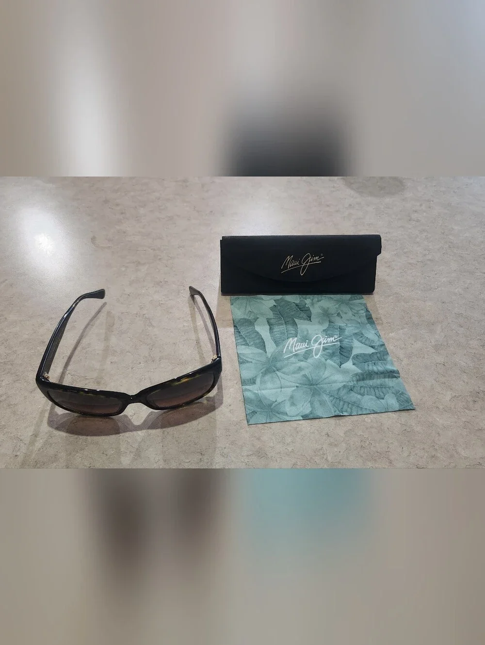 Maui Jim Black Gradient Lens Women's Sunglasses with Branded Case